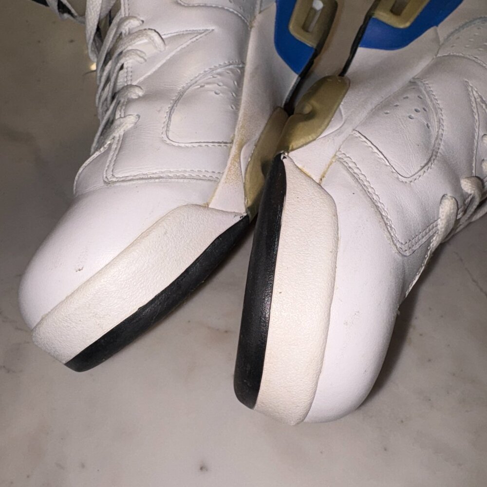 Air Jordan White High Top Lifestyle Shoes 384664-107 Men's 2014 Size 12 - Picture 8 of 8